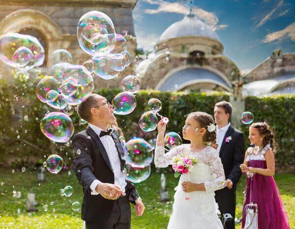 bubble show weddings