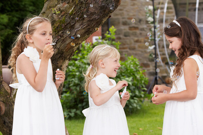 wedding party bubbles